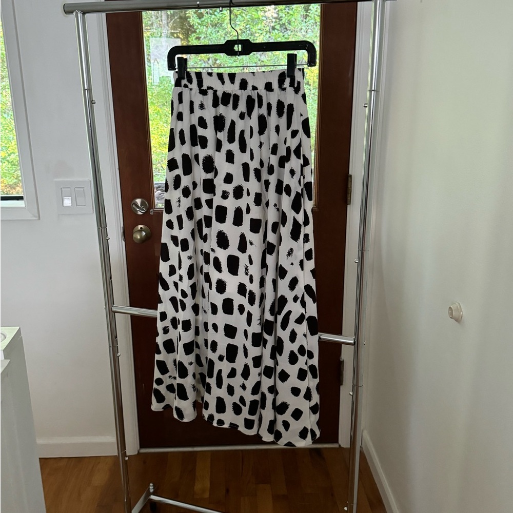 Geometry print skirt